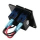 thumbnail image 3 of Panel de Interruptor de Balancín de Barcas, Interruptor de Palanca Previamente Con Cable 3Pin 12V 24V Azul Azul a luz universal 2 Gang para Automóvil para RV para Motocicleta, 3 of 7