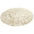 thumbnail image 3 of Luxe Arlington 6 Faux Sheepskin Circular Rug Plush Soft White, 3 of 3