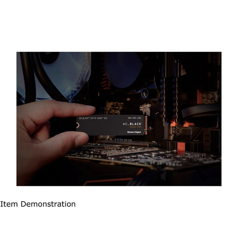 Western Digital WD_BLACK 2TB SN770 NVMe SSD, PCIe Gen4, Up to