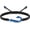 Blue, variant on Fish Hook Braided Rope Adjustable Urn Bangle Keepsake Human Pet Cremation Jewelry Urn Bracelet for Ashes Stainless Steel Memorial Gift