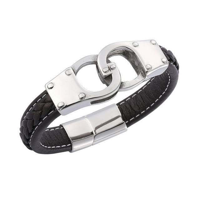 Qarigey trenzada personalizable que añade un toque personal, pulseras para hombres, brazaletes para mujeres, significativo y memorable Ropa, zapatos y accesorios Miscelánea marrón