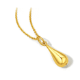 thumbnail image 5 of Suytable Water Drop 24K Gold Necklace, 45 in, 18K Gold Chain, 5 of 8