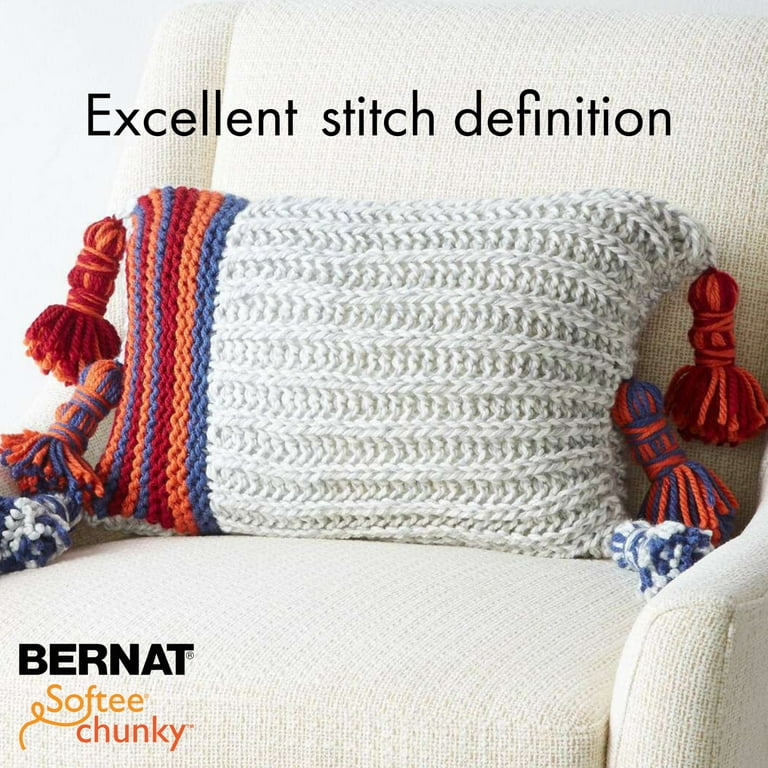 Bernat Softee Chunky Pumpkin Yarn - 3 Pack of 100g/3.5oz - Acrylic - 6 Super Bulky - 108 Yards - Knitting, Crocheting & Crafts