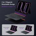 thumbnail image 4 of Funda con teclado para iPad Pro 13" DANCESOUL magnética con retroiluminación, 4 of 9