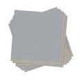 thumbnail image 1 of 20 PK Grey with Gold Stripe Beverage Paper Napkins, 1 of 1