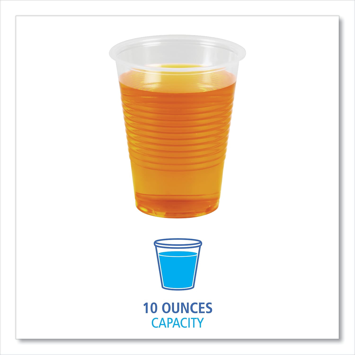 Translucent Polypropylene Plastic 10 oz. Cold Cups (100-Piece/Pack)
