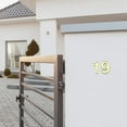 thumbnail image 2 of 20X 3D Numeral Door Plaque House Drawer Sign Gate Digits 0 to 9 ABS Number Tag Home Sticker Address Door Label Gold, 2 of 8