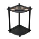 thumbnail image 2 of Soporte para caña de billar independiente de 8 agujeros con soporte para bebidas y soporte para bolas de billar Negro, 2 of 9
