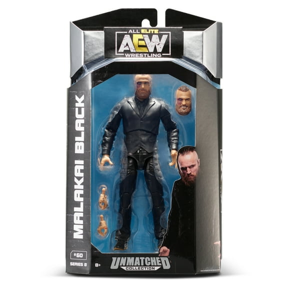 Malakai Black (Convient) - AEW Unmatched Series 8 Jazwares AEW Figurine d'Action de Lutte