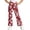X3 Red, variant on Girl's Boho Floral Print Elastic Waist Flared Leg Pants Casual Bell Bottom Trousers Yoga Pants Teen Dance Running