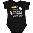 thumbnail image 3 of Inktastic I Love Baking with My Grandma Girls Baby Bodysuit, 3 of 5