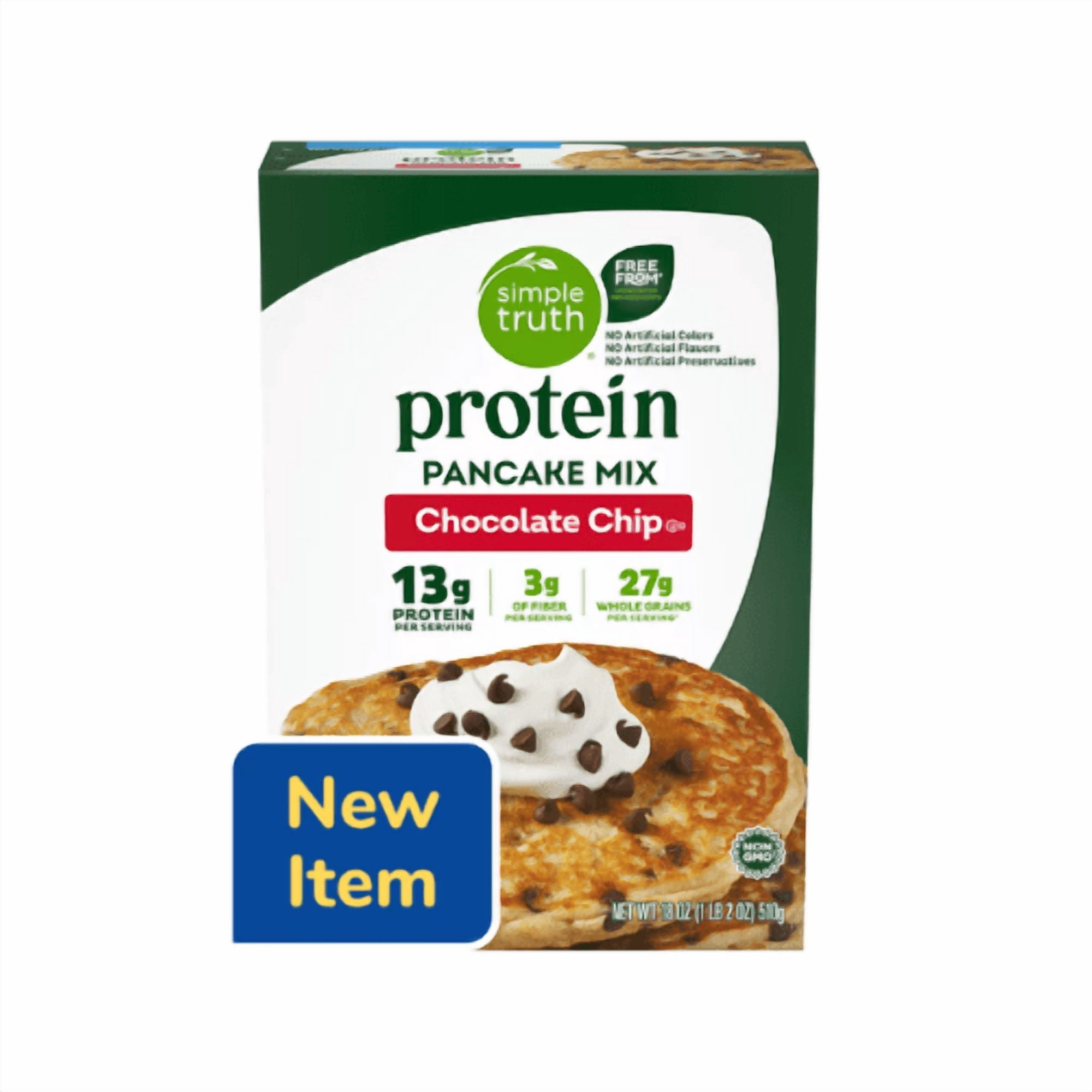 Simple Truth Protein Pancake Mix Chocolate Chip 2 Pack 18 oz