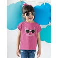 thumbnail image 3 of Tstars Girls Easter Holiday Shirts Easter Bunny Rabbit Face with Glasses Kids Happy Easter Party Shirts Easter Gifts for Girl Fitted Kids T Shirt, 3 of 6