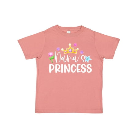 

Inktastic Nana s Princess Crown and Flowers Gift Toddler Toddler Girl T-Shirt