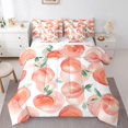 thumbnail image 1 of YST Peach Ensemble de Literie 7 Pcs Pêche, Cartoon Fruits, Grand (7 Unités), 1 of 5