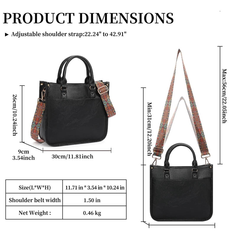GAEKEAO Crossbody Bags for Women Leather Top Handle for Ladies Tote Shoulder Bag Satchel Purse with Adjustable Strap