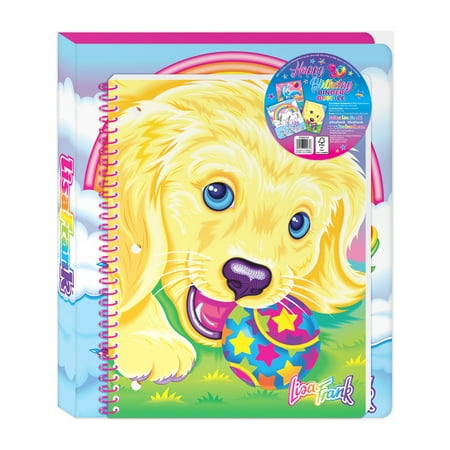 Lisa Frank Stationary Bundle  3-Ring  1  Binder  Spiral Notebook  Folder