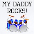 thumbnail image 2 of CafePress - My Daddy Rocks Drums Body Suit - Baby Light Bodysuit, Size Newborn - 24 Months, 2 of 4