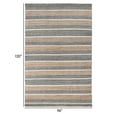 thumbnail image 5 of Luna 8 x 10 Area Rug Handwoven Wool Stripes Natural and Gray Jute Cotton- Saltoro Sherpi, 5 of 5