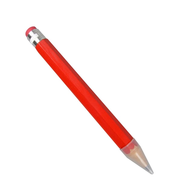 Lápiz de madera Lápiz de papelería gigante Lápiz enorme de color para la escuela Niños en edad preescolar Escritura 35 cm de largoRojoPorcelana Deng Xun unisex