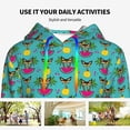 thumbnail image 4 of Kdxio Sunmmer Cat Print Womens Oversized Hoodies Sweatshirts Hooded Pullover Tops Sweaters Casual-Small, 4 of 7