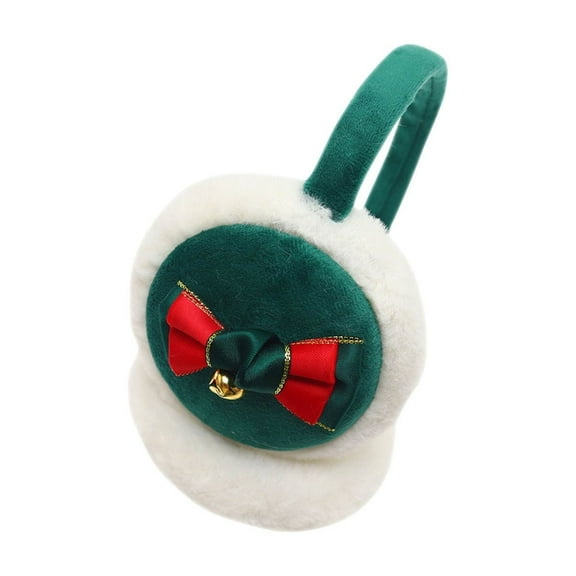 Jamicy Winter Earmuffs for Kids for 4-15 Years Plush Ear Earmuffs Knitted Ear Muffs Winter Ear Warmer Earlap Christmas Headwear Accessories for Men Women