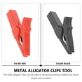 thumbnail image 3 of SHINYPASING 8Pcs Small Metal Clips Car Battery Test Lead Clips Red Copper Automotive Use, 3 of 5
