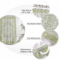thumbnail image 6 of Sage Green Waterproof Fabric Shower Curtain,Boho Retro Decorative Abstract Floral Ethnic Waterproof Fabric Shower Curtain for Bathroom Curtains Bathtubs Shower Curtains with 12 Hooks Extra Long 72x84, 6 of 8