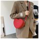 thumbnail image 5 of Gran oferta de bolsos cruzados con forma de corazón para mujer, bolsos de hombro de piel sintética sólida, bolsos de moda, 5 of 5