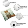 thumbnail image 4 of PIKWEEK  Forest Animals Throw Pillow Covers Fox Bear Squirrel Owl Kids Pillows Case for Sofa School Home Decor Set of 2, 4 of 6