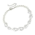 thumbnail image 4 of hengtong 3xClassic Baroque Faux Special Shaped Pearl Choker Necklace for Pcs, 4 of 9