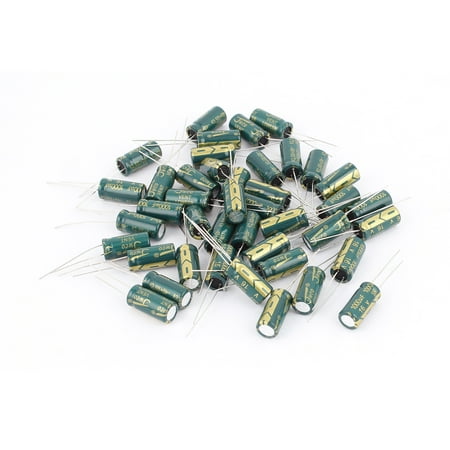 42PCS 16V 1000uF Aluminum Electrolytic Capacitors 105 degree Celsius 8x16mm