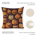 thumbnail image 4 of Halloween Orange pumpkin Linen toss pillowcase decoration pillowcase gifting preferred 24x24 inch cushion cover sofa pillowcase sofa bedroom living room car, 4 of 8