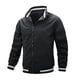 thumbnail image 1 of Chaqueta de hombre con cuello alto de moda casual a rayas., 1 of 3