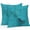 Teal, variant on Turquoise Tulip Throw Pillow Covers 26x26 Inch Set of 2, Spring Vintage Botanical Butterfly Floral Waterproof Outdoor Pillow Covers, Decorative Cushion Pillowcases for Couch, Sofa, Bed, Garden, Patio