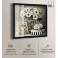thumbnail image 2 of Elegant Flowers and Books Neutral Shadowbox Print Fashion Art Prints by Art Remedy, Black Frame, 24 x 24, 2 of 7