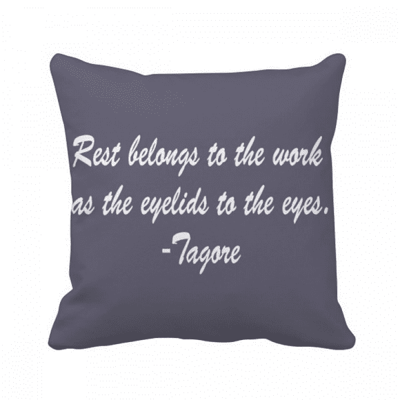 Qoutes Famous People Healing Rest Work Eyelid Eyes Throw Pillow Sleeping Sofa Cushion Cover