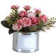 thumbnail image 2 of Gwong Decoración hogareña Plástico Artificial Rose Bouquet Metal Planta Pot Body Party Decoración del hogar Gwong 21032475, 2 of 7