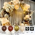 thumbnail image 1 of 102 piezas de globos de látex de helio marrón para niñas, mujeres, cumpleaños, bodas, baby shower, decoración de fiesta de bautismo, 1 of 5