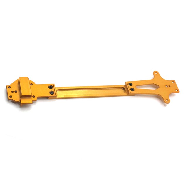 Vogacara 1/12 placa de segundo piso Metal RC coche Exterior precisión mejora pieza modelo reparación accesorios reemplazo para WLtoys 124016 oro Type3 NO3