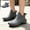 Gray, variant on Willtoo Mens Short Ankle Rain Boots Waterproof Slip‑On Garden Shoes Non‑Slip Soft Thick Sole Lightweight Durable Outdoor Work Boots