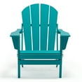 thumbnail image 4 of Westin Outdoor Braxton Folding Plastic Adirondack Chair (Set of 4), Turquoise, 4 of 15