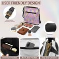 thumbnail image 6 of Tutolipy Argyle Pattern Adjustable Shoulder Strap Sling Bag for Travel Everyday, Smooth Zipper Lightweight Purse Satchel Stylish Crossbody Purse, 6 of 7