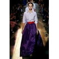 thumbnail image 2 of High Waist Skirt For Women Taffeta Purple Long Maxi Skirt With One Pocket, 2 of 4
