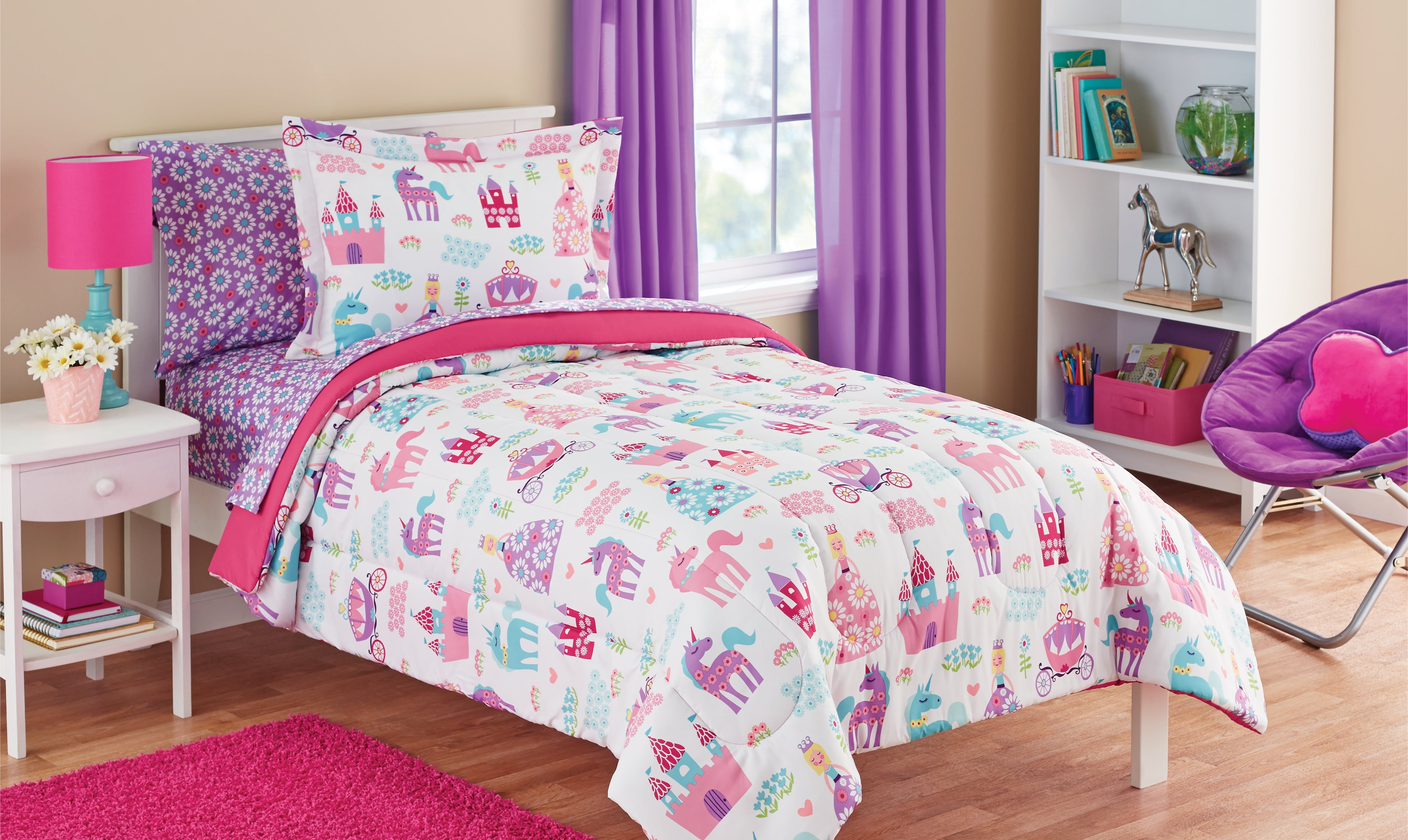 pink princess bedroom set