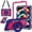 Rose, variant on Decase Rugged Tablet Case for iPad 11th Gen 2025 11-Inch / 10th Gen 2022 10.9-Inch,Shockproof Heavy Duty Ring Stand Cover with Detachable Shoulder Strap & Pen Holder,Black