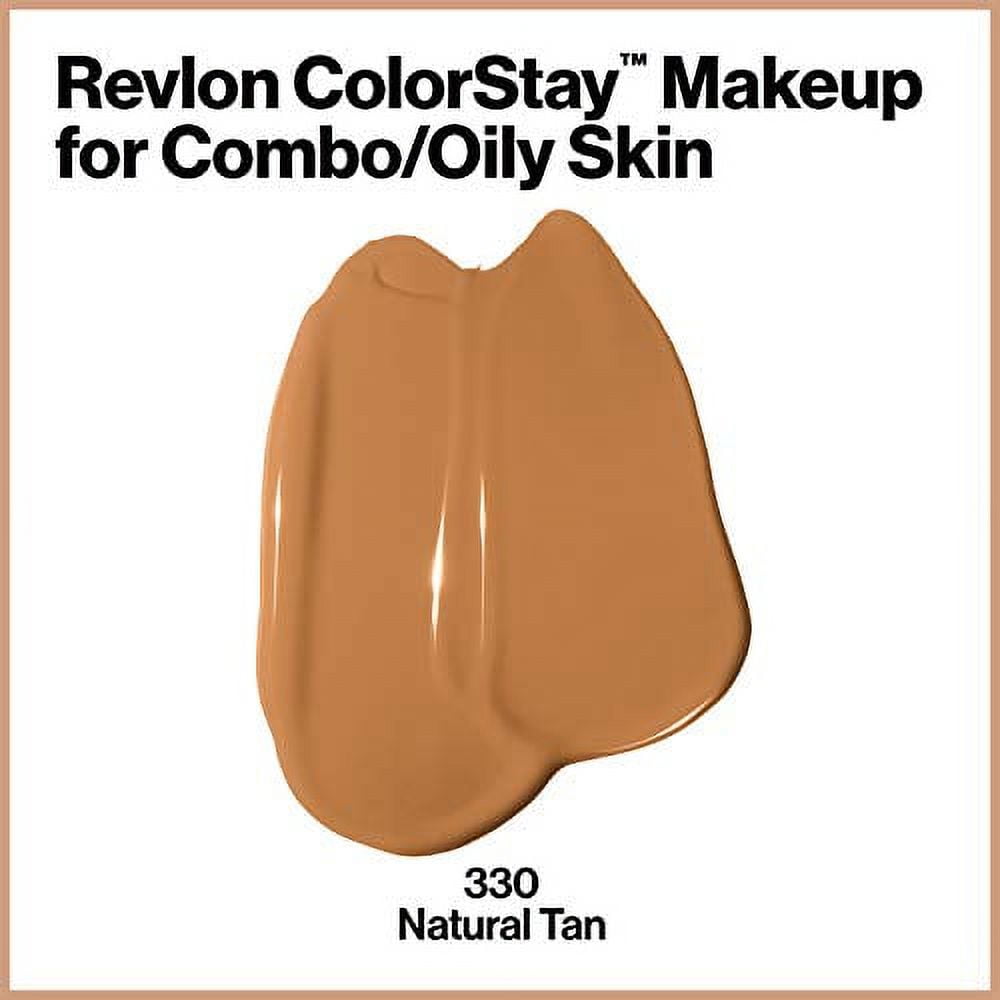 Revlon ColorStay Liquid Foundation Makeup Combination/Oily Longwear Medium-Full with Matte Finish, Natural (330), oz