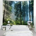 thumbnail image 4 of Tapiz de bosque, decoración del hogar, tapiz de paisaje, tapiz de decoración para sala de estar y dormitorio, tapiz mágico, cortina de 100*150CM, 4 of 5