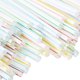 thumbnail image 4 of Newway 1000 Pcs Flexible Plastic Straws Striped Multi Colored Disposable Straw-h, 4 of 5