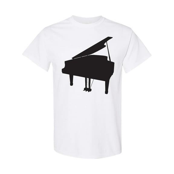 Inktastic Piano Silhouette T-Shirt